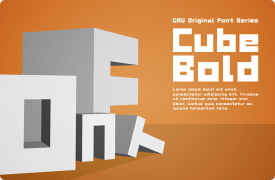 Cube Bold サンプル